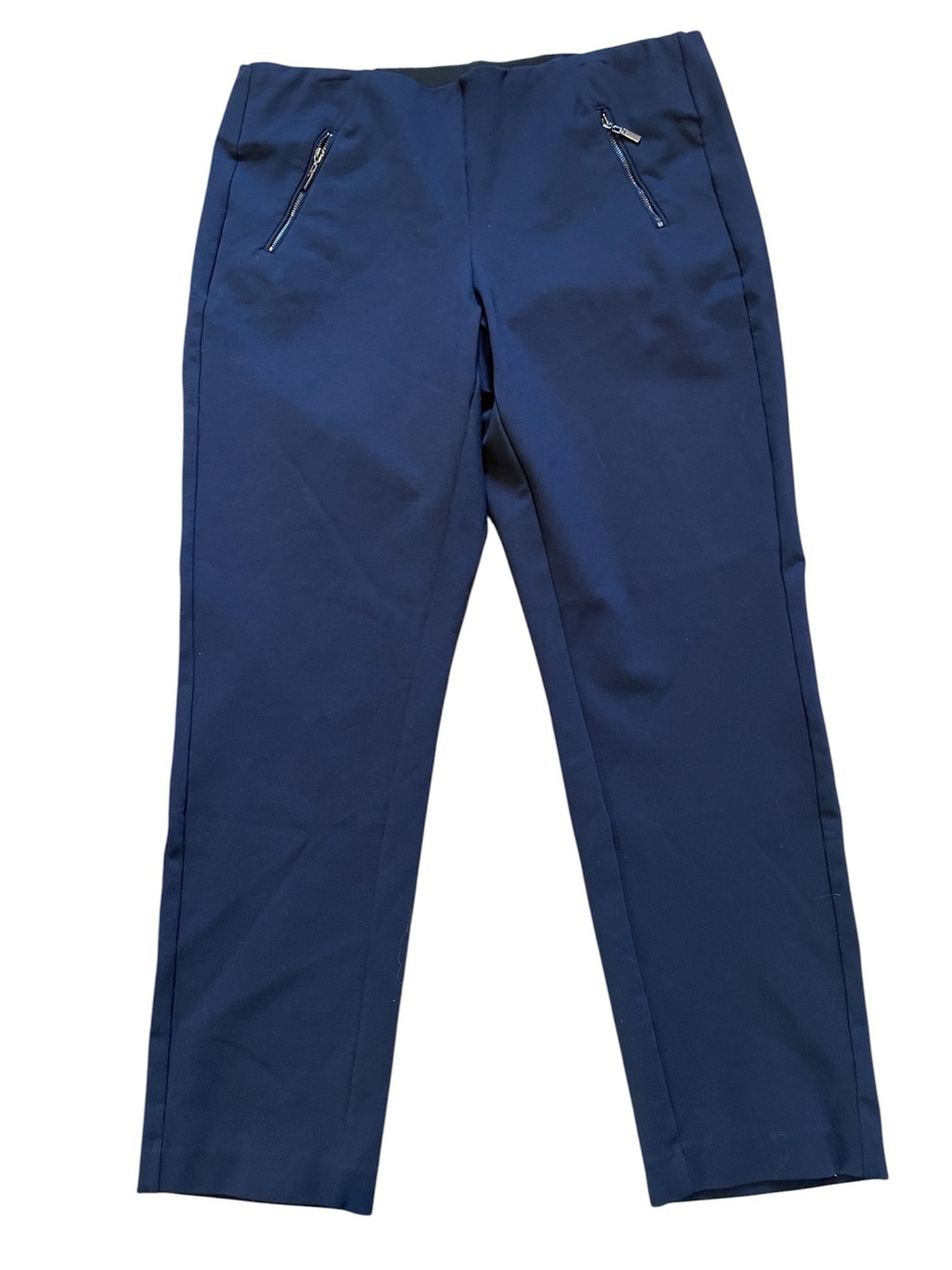 Liverpool Dress Navy‎ Pull-On Tummy Control Cropped Pants Sz 14W
